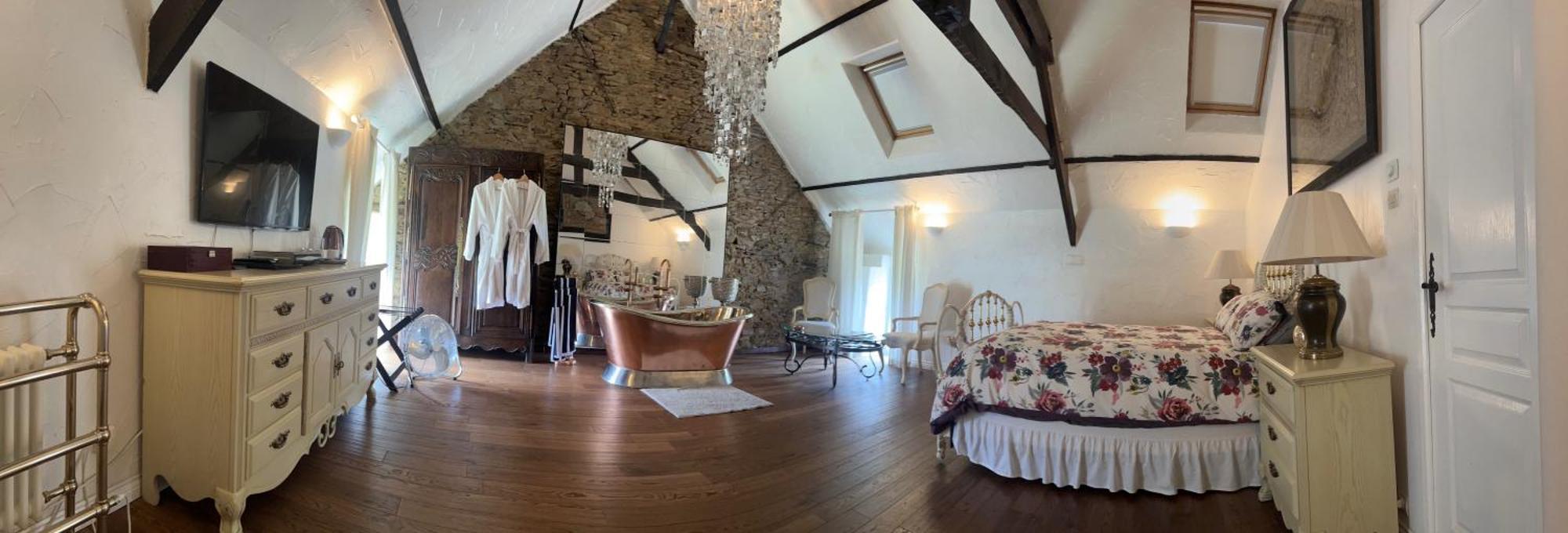 Chez Thomas 7 Route Du Monde Ancien Bed & Breakfast Saint-Georges-D'Aunay Bagian luar foto